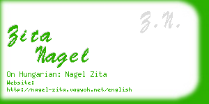 zita nagel business card